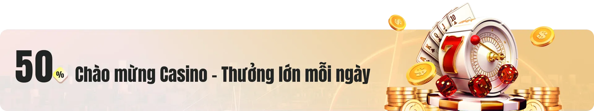 Thưởng 50% giá trị tiền nạp