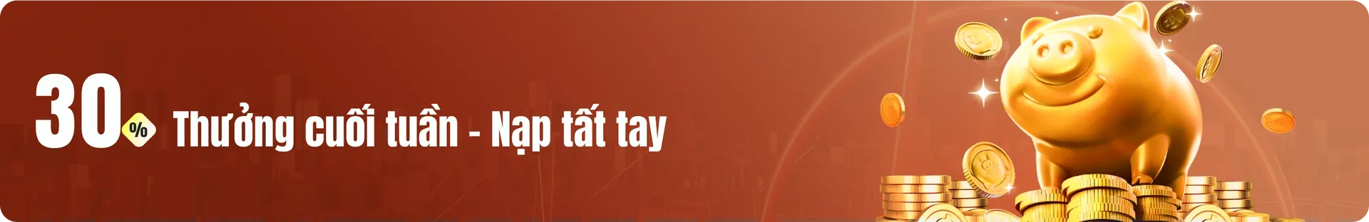 Thưởng 30% giá trị tiền nạp